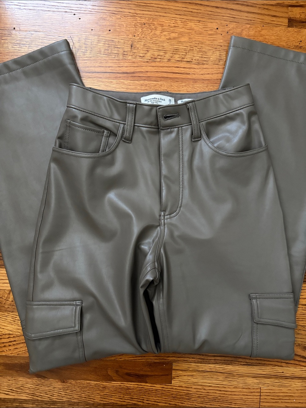 Abercrombie Faux Leather Pants - Picture 5 of 6